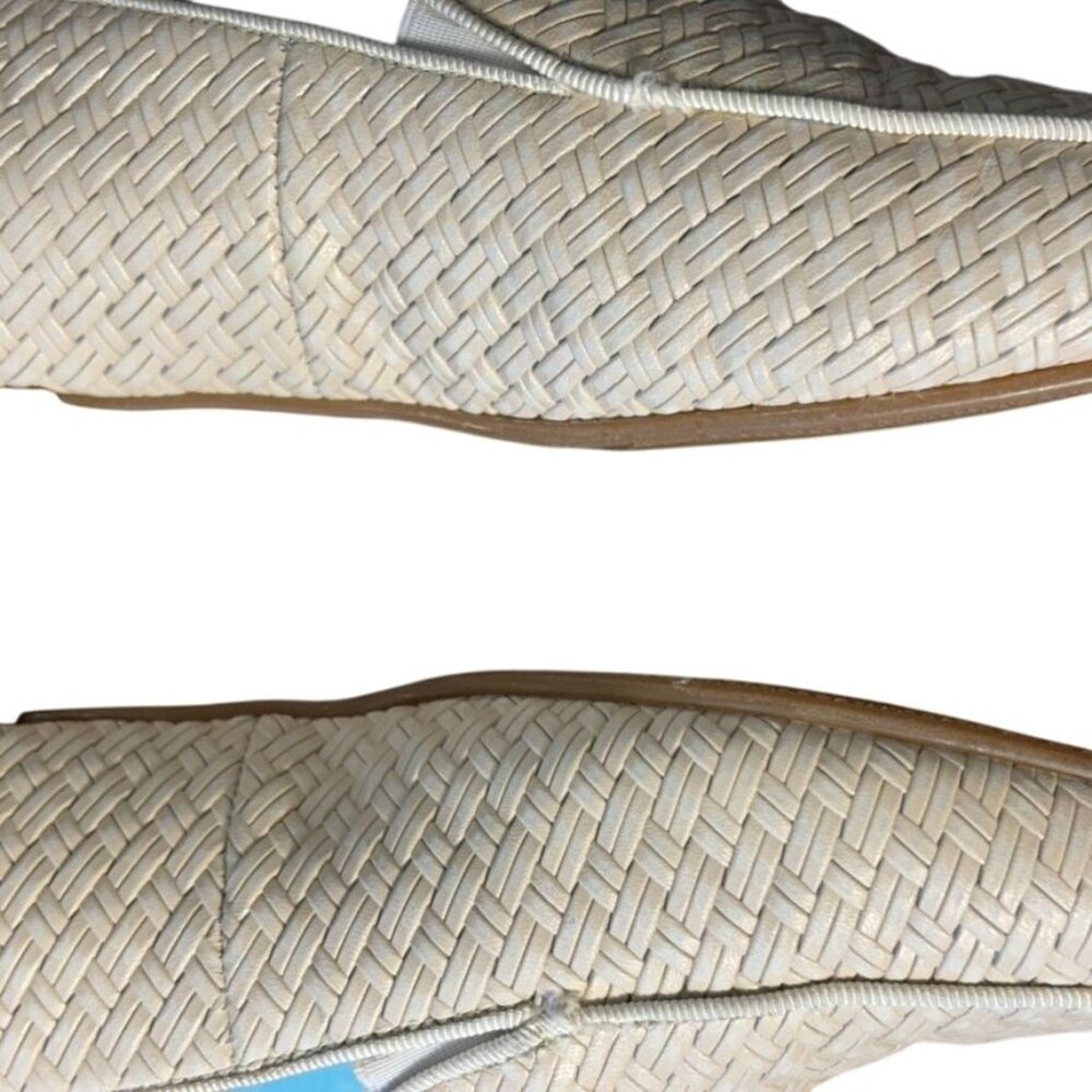Hassia Womens Comfort Fit Woven Leather Loafers UK Size 3.5 Beige Slip-On Shoes - Picture 7 of 9